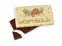 Geschenk fuer Dich Schokolade Hueftgold