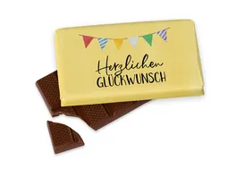 Geschenk fuer Dich Schokolade Herzl Glueckwunsch