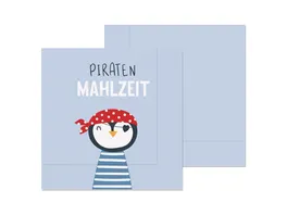 Geschenk fuer Dich Serviette Pinguin