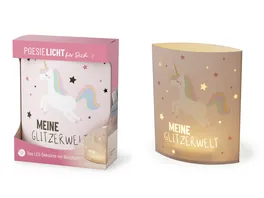 Geschenk fuer Dich Poesielicht Einhorn