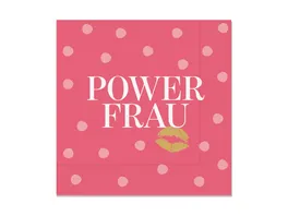 Geschenk fuer Dich Serviette Kussmund 33x33cm