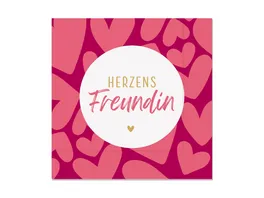 Geschenk fuer Dich Serviette Herzen 33x33cm