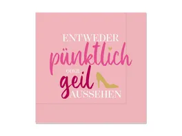 Geschenk fuer Dich Serviette Pump 33x33cm