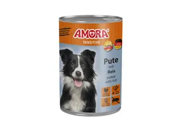 AMORA Sensitive Hundenassfutter Pute Reis