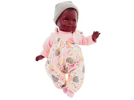 Schildkroet Puppen Puppe Schlummerle 32 cm mit Malhaar und braunen Schlafaugen Kleidung rose mint bunt