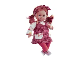 Schildkroet Puppen Puppe Schlummerle 32 cm rote Haare blaue Schlafaugen Kleidung Pilzchen