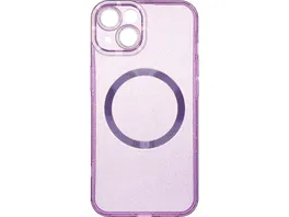 OHLALA Magsafe Back Cover Glamour fuer Apple iPhone 14 13 Purple