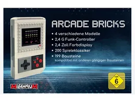 Millennium Arcade Bricks Portable Spielekonsole mit 200 Spielen