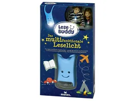 moses Lese Buddy Das multifunktionale Leselicht blau