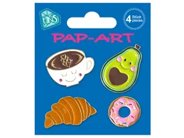 PAP ART Pins Kaffee 4Stueck