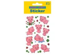 PAP ART Sticker Glueckwunsch Schweinchen