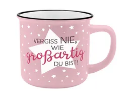 GRUSS CO Becher Vergiss nie wie grossartig Du bist