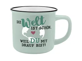 GRUSS CO Becher Die Welt ist schoen