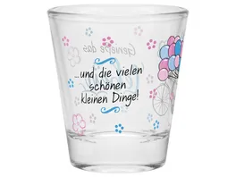 sheepworld Schnapsglas Geniesse das Leben