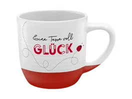 GRUSS CO Tasse Rillen Eine Tasse voll Glueck