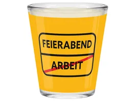 GRUSS CO Schnapsglas Set Feierabend