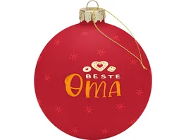 GRUSS CO Weihnachtskugel Oma