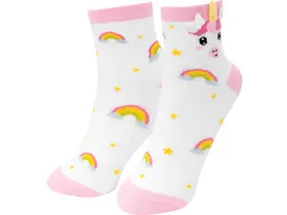 GRUSS CO Socken fuer Kinder Einhorn