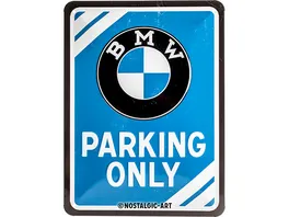 Nostalgic Art Blechschild 15x20cm BMW Parking Only Blue