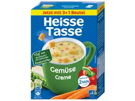 Heisse Tasse Instantsuppe Gemuese Creme