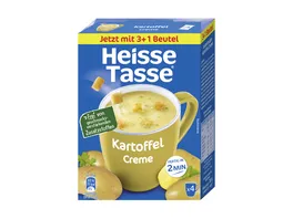 Heisse Tasse Instantsuppe Kartoffel Creme