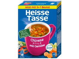 Heisse Tasse Instantsuppe Chinesischer Art mit Gemuese