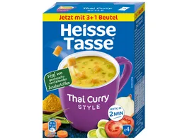 Heisse Tasse InstantsuppeThai Curry Style