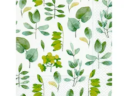 Paper Design Servietten Fresh Leaves 24x24cm