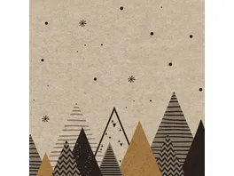 Paper Design Servietten Graphic Trees 33x33cm