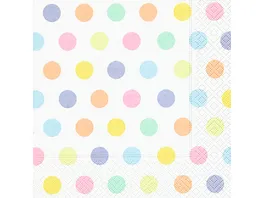 Bella Casa Servietten Pastell Dots 33x33cm