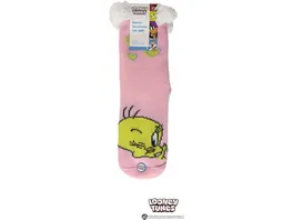 Damen ABS Homesocken Looney Tunes Tweety