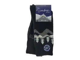 Herren Wintersocken mit Wolle 2er Pack