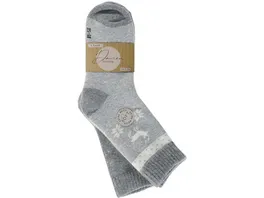 Damen Wollsocken Hirsch 2er Pack