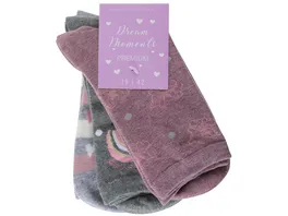 Damen Socken mit Herbstmotiven 3er Pack