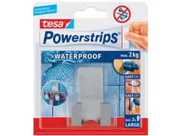 tesa Powerstrips Waterproof Rasiererhalter Zoom Metall