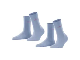 ESPRIT Damen Socken Basic uni 2er Pack