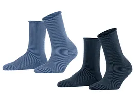 ESPRIT Damen Socken Vertical Stripe 2er Pack