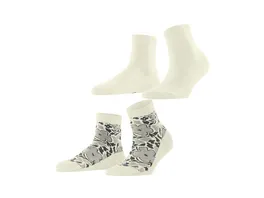 ESPRIT Damen Sneaker Socken Geranium 2er Pack