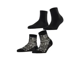 ESPRIT Damen Sneaker Socken Geranium 2er Pack