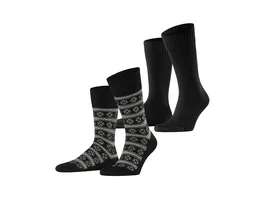 ESPRIT Damen Socken Scandi 2er Pack