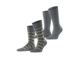 ESPRIT Damen Socken Scandi 2er Pack