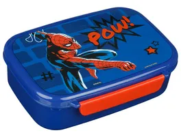 Scooli Brotzeitdose mit herausnehmbaren Einsatz Spider Man