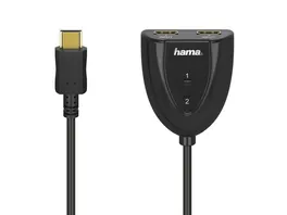 Hama HDMI Umschalter 2x1 HDMI Stecker 2x HDMI Buchse