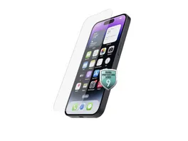 Hama Echtglas Displayschutz Premium Crystal Glass fuer iPhone 14 Pro