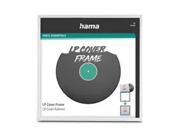 HAMA LP Cover Rahmen Aluminium Weiss 31 5x31 5cm