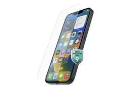 Hama Echtglas Displayschutz Premium Crystal Glass fuer iPhone 15 15 Pro