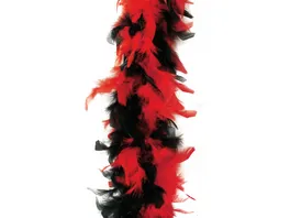 Fries 36323 Federboa 180cm schwarz rot