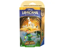 Disney Lorcana Trading Card Game Die Tintenlande Starter Deck Bernstein und Smaragd Englisch