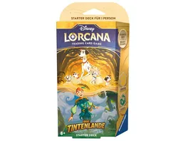 Disney Lorcana Trading Card Game Die Tintenlande Starter Deck Bernstein und Smaragd Deutsch