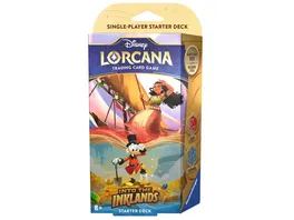Disney Lorcana Trading Card Game Die Tintenlande Starter Deck Rubin und Saphir Englisch